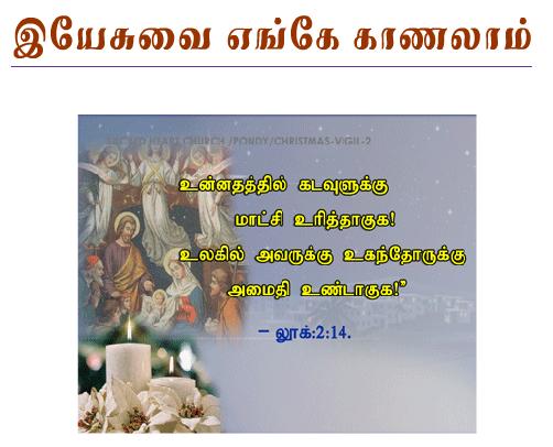 உன்னதத்தில் கடவுளுக்கு மாட்சி உரித்தாகுக! உலகில் அவருக்கு உகந்தோருக்கு அமைதி
