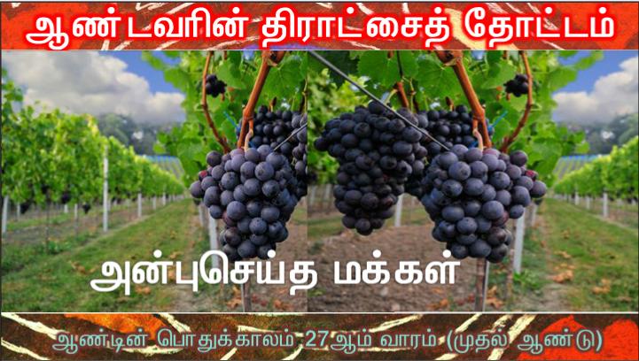 நீங்கள் கனி தரவும், நீங்கள் தரும் கனி நிலைத்திருக்கவும் உங்களை ஏற்படுத்தினேன்.